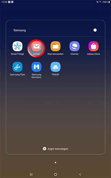 Mail instellen Android tablet skv stap 1 Mail instellen Android tablet skv stap 1