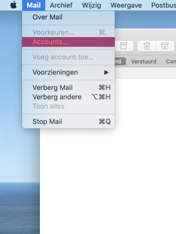 Mail instellen Apple Mail SKV stap 2 Mail instellen Apple Mail SKV stap 2