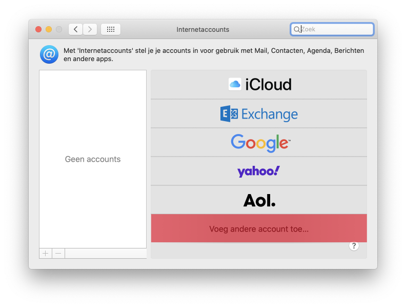 Mail instellen Apple Mail SKV stap 3 Mail instellen Apple Mail SKV stap 3