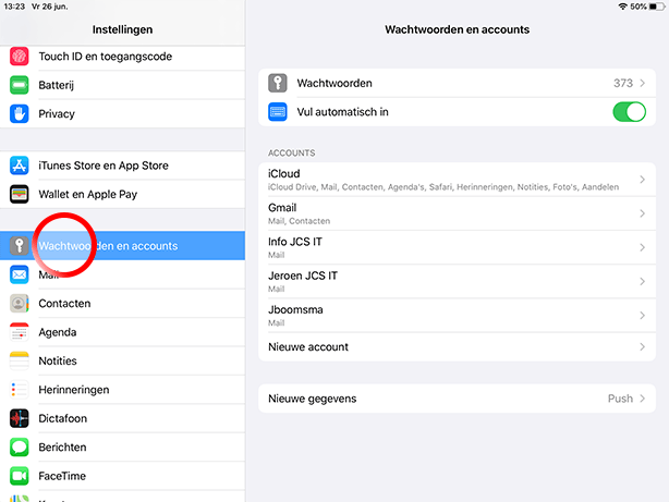 Mail instellen Ipad SKV - Stap 2 Mail instellen Ipad SKV - Stap 2