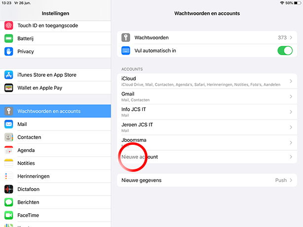 Mail instellen Ipad SKV - Stap 2-2 Mail instellen Ipad SKV - Stap 2-2
