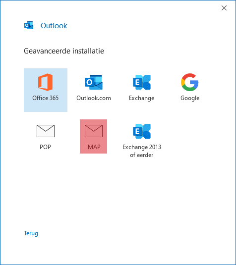 SKV mail instellen microsoft office 365 stap 4 SKV mail instellen microsoft office 365 stap 4