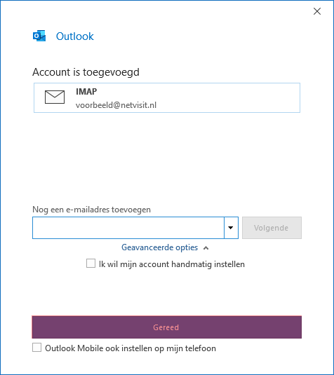 SKV mail instellen microsoft office 365 stap 6 SKV mail instellen microsoft office 365 stap 6